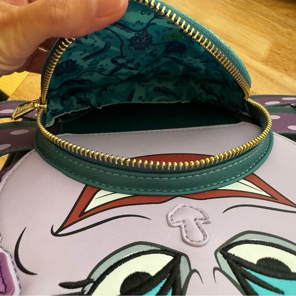 Disney Villains Ursula Loungefly Backpack. Used once. - Picture 8 of 10